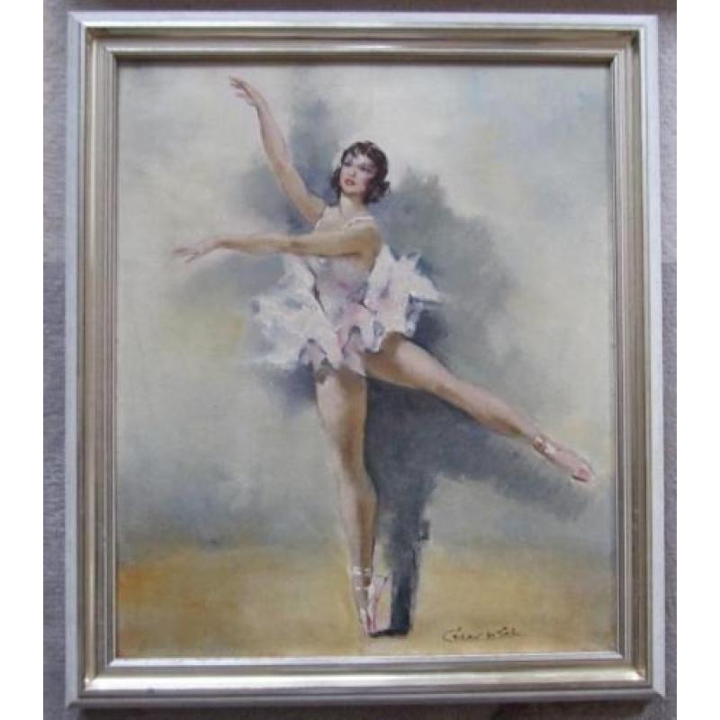 ==========dansende ballerina = ====gesigneerd=====