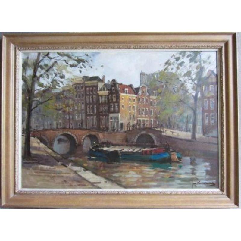 Jan Korthals 1916-1972=AMSTERDAM-KEIZERSGRACHT= 70 x 100 cm