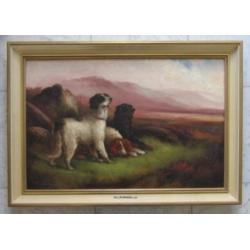 =ENGELS==honden in landschap==Robert Cleminson 1864-1903==