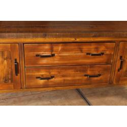 Industriële vintage retro werkbank/toonbank/dressoir nr.8083