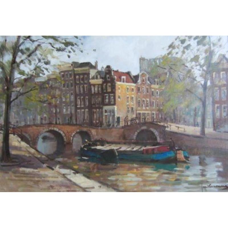 Jan Korthals 1916-1972=AMSTERDAM-KEIZERSGRACHT= 70 x 100 cm