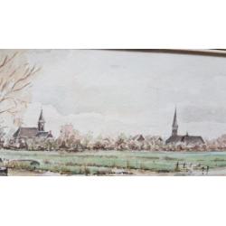 Aquarel Wormer Piet Stelder