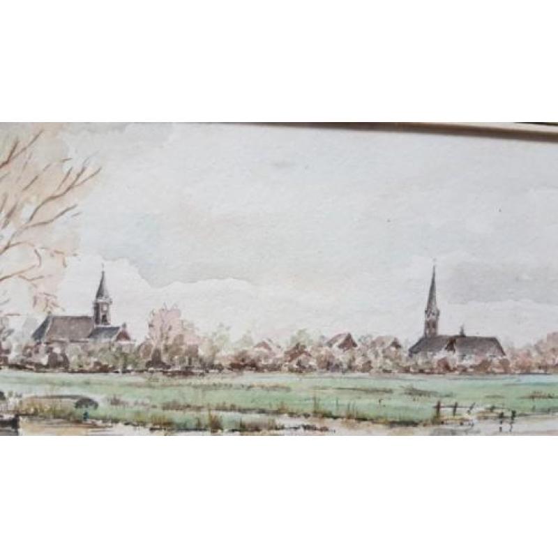 Aquarel Wormer Piet Stelder