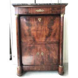 Buro, klepsecretaire, bureau, secretaire, kast, kantoor.