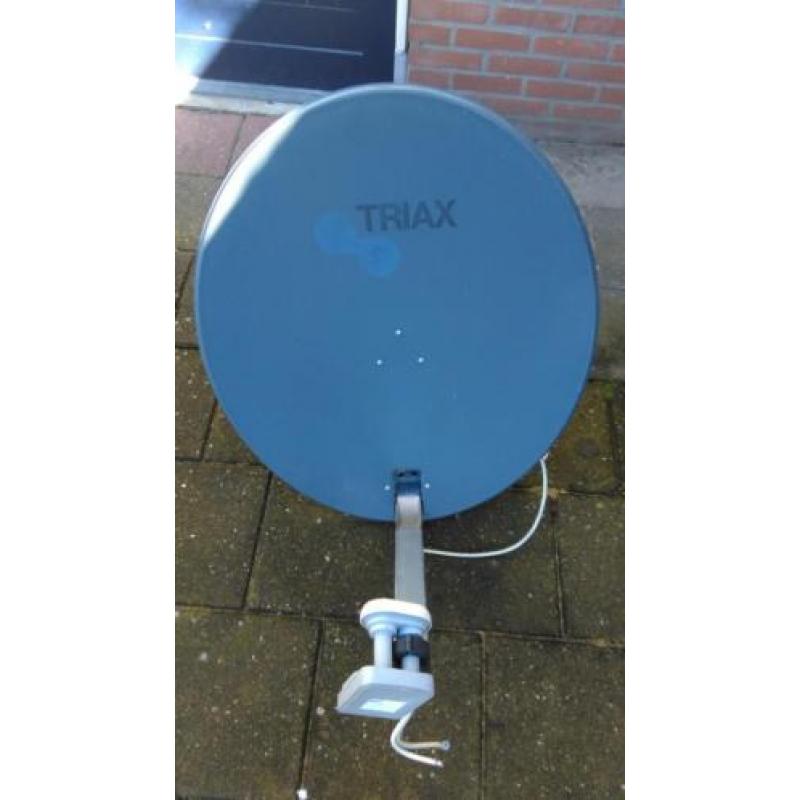 Trias schotelantenne met dubbele kop