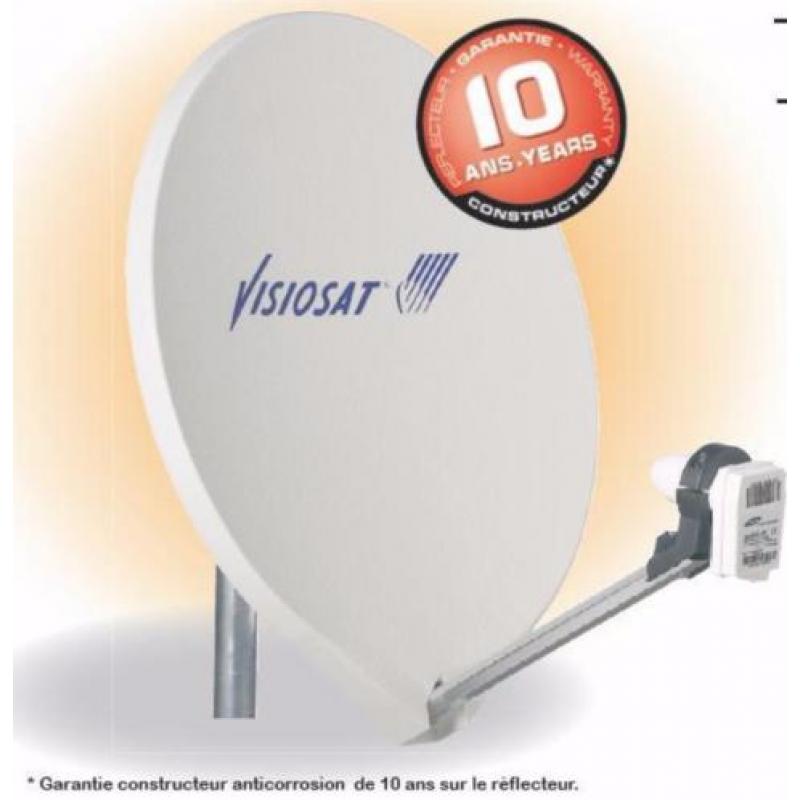 Visiosat satelliet schotel antenne, 40cm mat wit