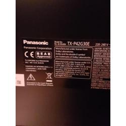 Panasonic TV. Txp42g30e