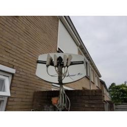 Visiosat schotelantenne LNB statief kabel