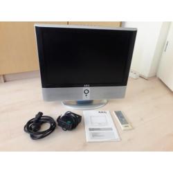 19 inch AEG LCD tv met ingebouwde dvd speler, zwart