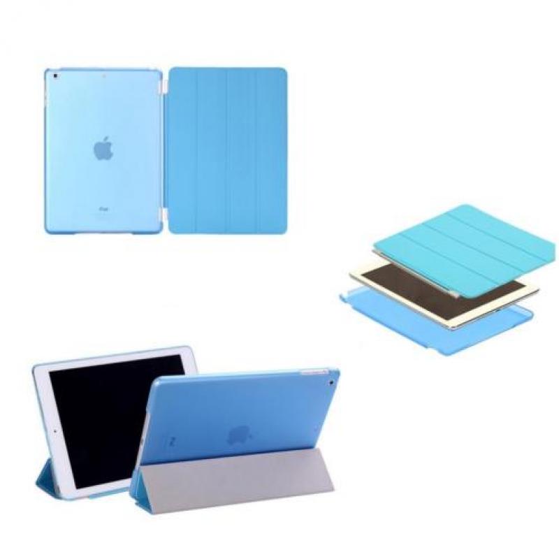 iPad 2 3 4 Smart Cover Smartcover hoes hoesje - COMBI BLAUW