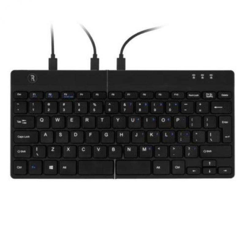 R-go split ergonomisch toetsenbord, azerty (be), zwart, b...