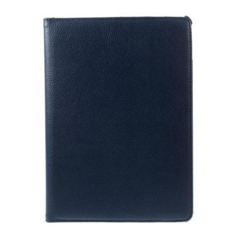 iPad air 2 360 graden flip cover hoes - donker blauw