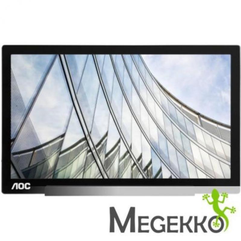 AOC I1601FWUX 15.6" Full HD IPS Zwart, Zilver computer mon..