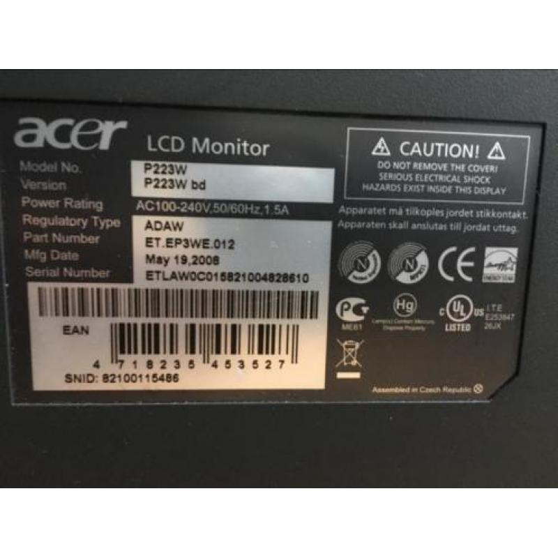 Acer P223W LCD Monitor