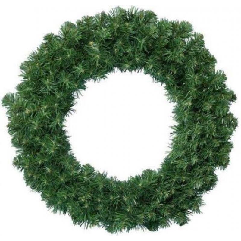 1x Dakota krans groen - Diameter 90cm - Dikte 10 cm - Kerst