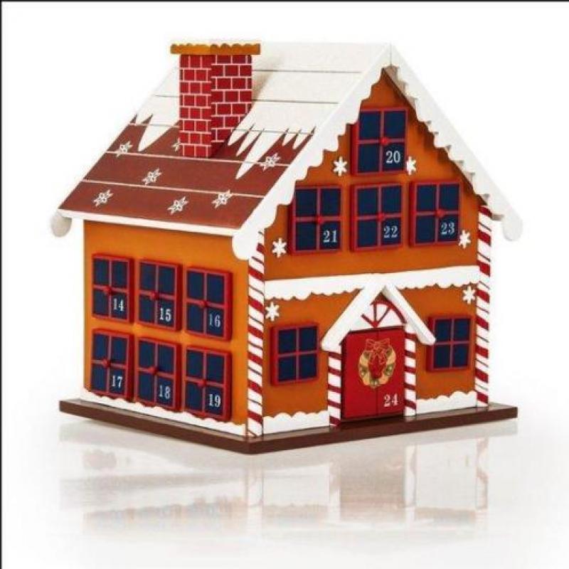 Adventskalender Houten Winterhuisje, Kerst, Advent "Retou...