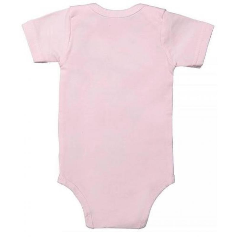 Dirkje Basic romper korte mouw roze