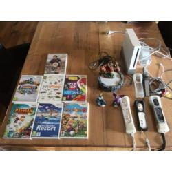 Wii incl controllers en spellen