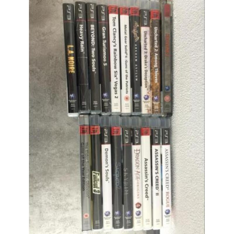 Ps3 Fat 60 GB + 19 ps3 en 14 PS2 games