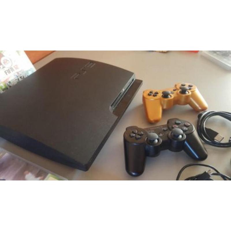 Nette PS3 - 320GB incl. Doos + 2 Controllers + 11 spellen